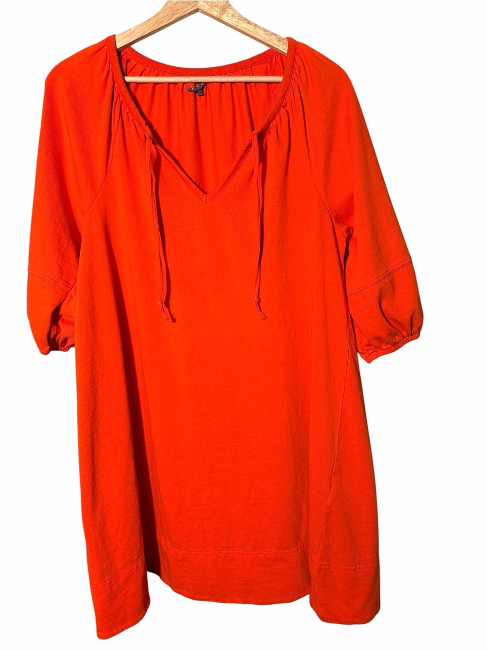 Anthropologie Bright Orange Dress